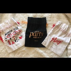 Bundle 3 Sephora play makeup bags! Pick & choose!